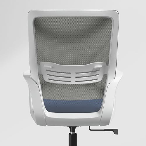 Image of Interio by Godrej Vurv Mesh Mid Back Study Chair (Royal Blue, Set of 2) | 1 Year Warranty | Ergonomic | Work from Home | Height Adjustable | Heavy Duty Polypropylene Base | DIY Installation
