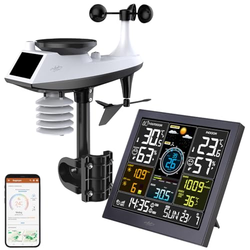infactory Profi Wetterstationen: WLAN-Funk-Wetterstation mit XL-Farbdisplay, App, Weather Underground (Internet-Funk, Wettermonitor) infactory Profi Wetterstationen: WLAN-Funk-Wetterstation mit XL-Farbdisplay, App, Weather Underground (Internet-Funk, Wettermonitor)