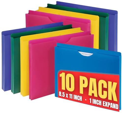 1InTheOffice Poly File Jacket File Folder, Letter 1
