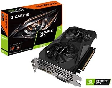 GIGABYTE Nvidia GeForce ® GTX 1650 D6 pci_e_x16 WINDFORCE OC 4GD Graphics Card with Integrated 4GB GDDR6 Memory (GV-N1656WF2OC-4GD)