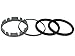 Produktbild Damixa O-Ring-Set 03110.00 - ersetzt 23152.00 zu Arc-Armatur 29000/29818 - Gummi - Grau - 1 Stück