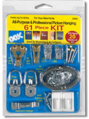 Impex Systems #50900 61PC Pic Hang Kit Assorted