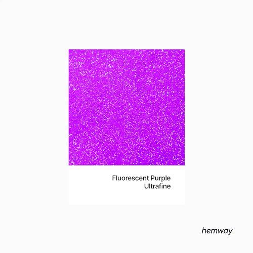 Hemway Ultra Sparkle Glitter Fluorescent Purple 100g Ultrafine - Image 2