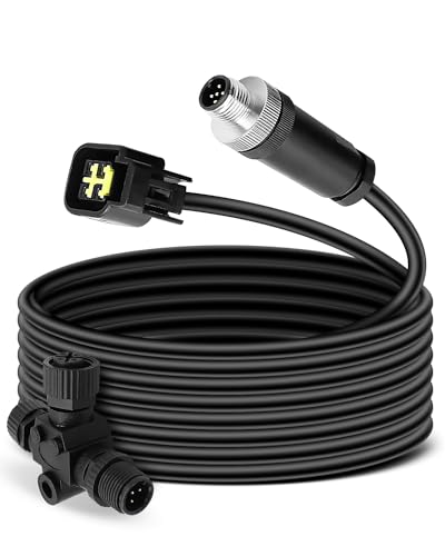 23ft/7m Engine Interface Cable Connects to NMEA 2000 Network Compatible with Yamaha Outboard Engine 2006-2023 Replace #000-0120-37 3004.6865, Longer Version with T-Connector