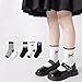 EPIPHQNY Toddler Socks, Pack of 5 Pair Girls Lace Socks Fashionable Middle Tube Sock Short Sock for Ages 1 to 12 Years Kids