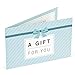 Juvale Blank Gift Cards - 36-Pack 4 x 6 in Blue 250 GSM & Envelopes - Customizable Gift Certificates for Business, Salon & Spa - Paper Certificates