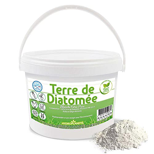 HYDROPLANETE Terre de Diatomée Blanche 400g 1kg 2kg 5kg 10kg 20kg - Grade Alimentaire, Haute pureté 100% Naturelle (10 kg)