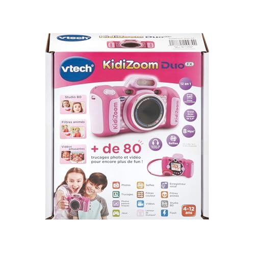 Appareil photo numérique pour enfants VTech KidiZoom Touch 5.0 rose avec écran tactile et fonctionnalités avancées - Vtech