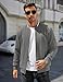 COOFANDY Mens Mens Zip Up Sweater Jacket Fashion Bomber Jacket Lightweight Varsity Coat