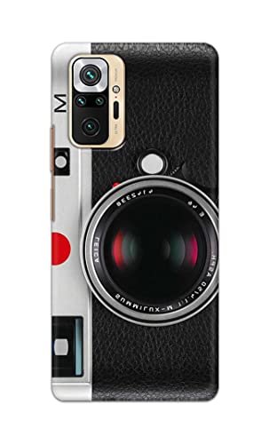 Image of Printed Hard Back Cover Case for Mi Redmi Note 10 Pro | Mi Redmi Note 10 Pro Max Back Cover (Vintage Camera) -1302