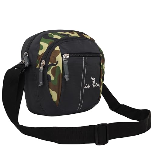 Image of LIFE TODAY Sling form Men and Women | Cross Body Travel Bags | Pouch for Men and Women | One Side Shoulder Bag (Grey)