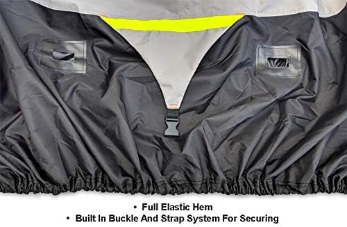 Miniatura 3 de Funda resistente a la intemperie para UTV compatible con John Deere Xuv850d Diesel 4x4 Camo 2009  Exterior e Interior  Agua, Nieve y Sol  Correas de