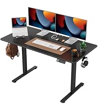 Amazon | YIHAYO 昇降デスク 高さ70-115cm 幅120cm 奥行き60cm 電動