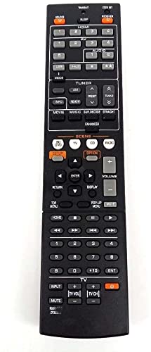 E-WORLD General Replacement Remote Control Fit for RAV293 RAV331 RAV334 RAV336 RAV432 RAV434 RAV435 RAV436 RAV463 RAV491 RAV494 RAV498 RAV499 HTR2064 HTR2064SZ HTR3063 HTR3064 HTR3065 for Yamaha