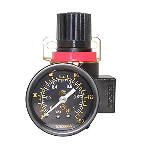 Beduan Br4000 Air Compressor Regulator Combo 1/2" Npt,Manual Drain With Bracket, Gauge #TOP3