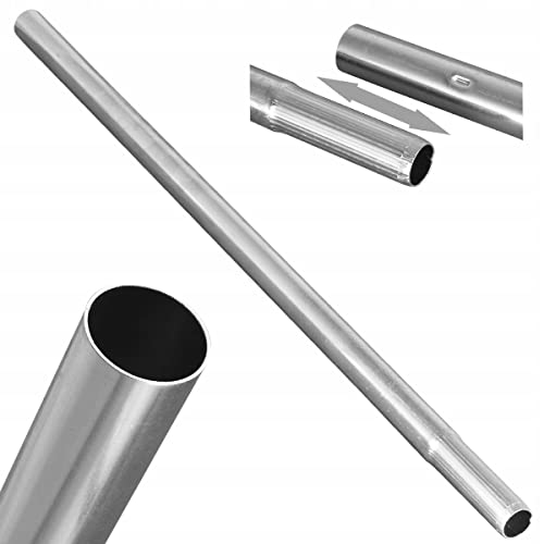 Wessper Mât D'antenne 1.5m avec Possibilité de Prolongation, Ø 38mm | Mât d'antenne en Acier Solide Galvanisé Robuste pour Antenne SAT | 1 pc Mât Pour Le Montage De Tous Types D'antennes.