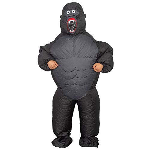 Gorilla Chub Suit Inflatable Costume (Teen Size) Black