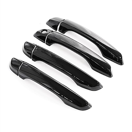 Embellecedor de manija de coche para Opel Grandland X 2017-2021, acabado negro brillante top