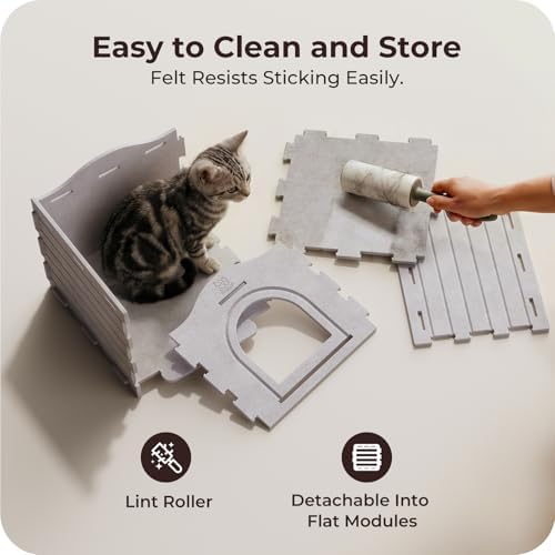 Apasiri Cat Cave Bed for Indoor Cats — texture and fabric close-up