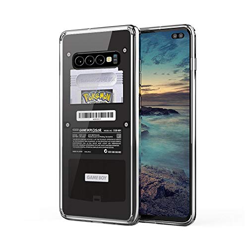 IceSton Black Gameboy Color - Silver Cartridge Case Cover Compatible for Samsung Galaxy S10 Plus S10 - //coolthings.us