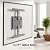 VIVO Ultra Slim TV Wall Mount for 43 to 90 inch Screens, 0.77” Low Profile, Fully Adjustable Tilt and Swivel with Telescoping Extension, Max 600x400 VESA Bracket, Holds 110 lbs, Black, MOUNT-TVUS90