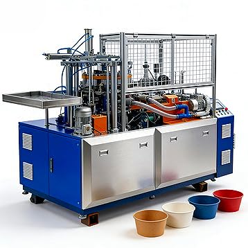 APER Bowl Making Machine, Heavy-Duty Production Equipment for Thick Paper Food Containers, Industrial-Grade Machine for High-Volume Manufacturers