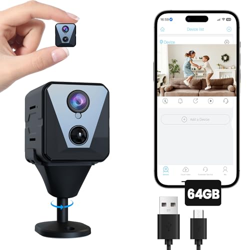4K WiFi Indoor Camera with 64GB SD Card