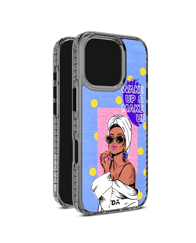 Image of DailyObjects Makeup Ritual Stride 2.0 Magnetic Case Cover Compatible with iPhone 16 Pro Max | Wireless Charging Slim Back Cover | 2 Layer Edge Protection & Shockproof