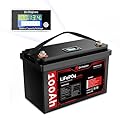 DR.PREPARE 12V 100Ah LiFePO4 Battery with Monitor Screen, Low Temperature Protection Lithium Deep Cycle Battery with 100A BMS, Group 31 Lithium Battery for Trolling Motor, RV, Solar Power, Off-Grid