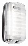 Clear Prismatic Finish Modern LED IP65 Rated Weatherproof Outdoor Wall Garden Security Bulkhead Porch Lantern Light - Mains 240V Powered