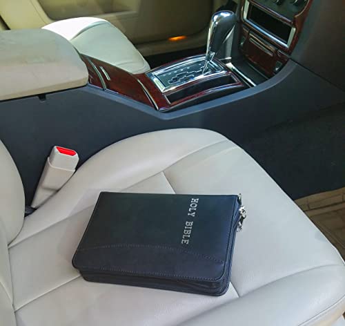 Garrison Grip Ccw Leather Good Book Style Gun Case For Carry Or Storage With Silver Leaf Letters For Large To Small Guns (Blk) #TOP3