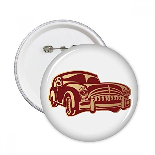 Pins silhouette voiture deep red motif rond pour personnaliser votre veste en jean au quotidien