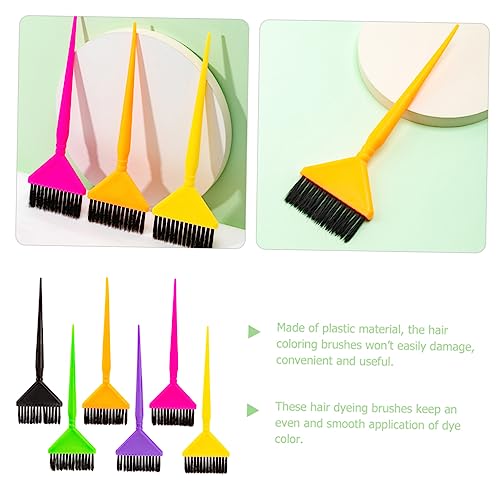 Beavorty 18 Pcs escova de tintura de cabelo escova de cabelo acessórios de barbeiro tintura para cab