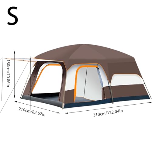 Refugio de cabina portátil familiar con tabiques para senderismo y festivales 4