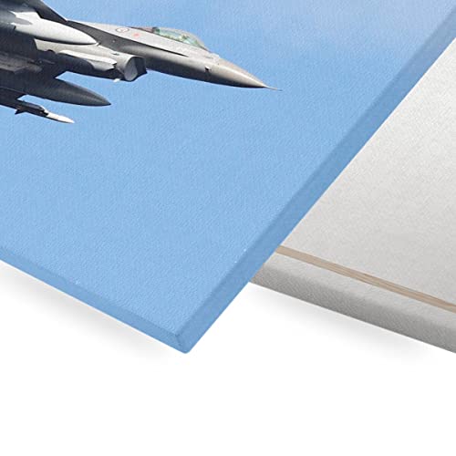 Affiche Poster Avion de Combat Gris Toile Haute Définition - 2