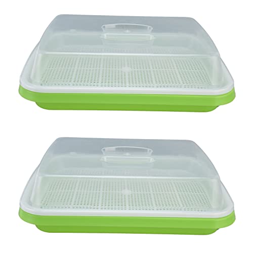 WOHPNLE Bandeja para Germinar Semillas con Tapa, Bandeja para Germinar,
