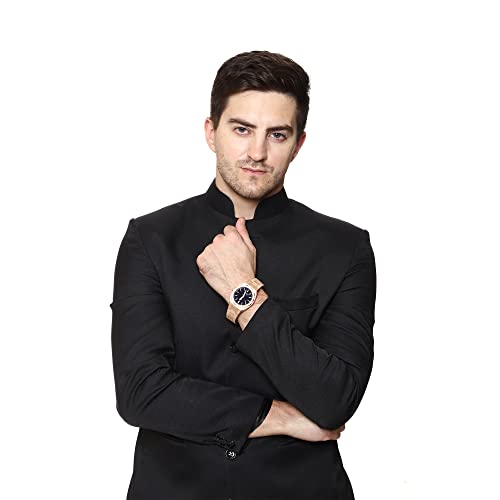 Image of Men's Luxury Premium Stainsteel Steel Band, Japanse Miyota Movement, Waterproof Wrist Quartz Watch