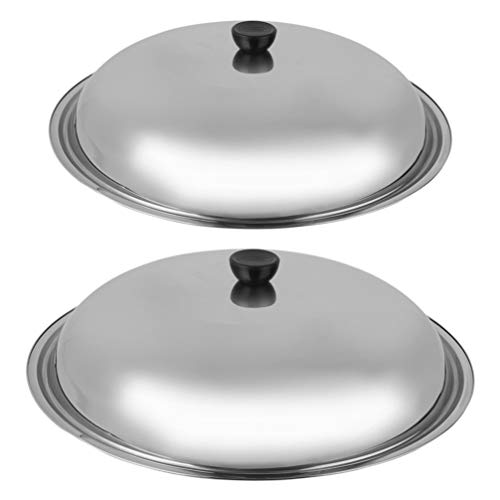 Tampas de substituição para panelas de aço inoxidável DOITOOL de 2 peças para panelas de cozinha de