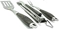 Colsen Premium BBQ Grill Tools - Luxury 3-Piece Barbecue Utensils Grill Set - Wooden Gift Box Includes Barbeque Tongs, Meat Fork, Grill Spatula - Lifetime Manufacturers Warranty