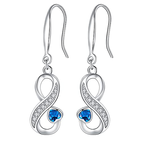 Arrebol Pendientes Infinito Mujer Plata de Ley 925 Colgante Infinity con Circonita Cúbica Mujer Niña Regalo de Joyería 2 41h4lGn6DtL