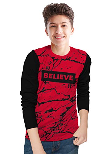 Image of BLIVE Boy's Printed Regular Fit T-Shirt