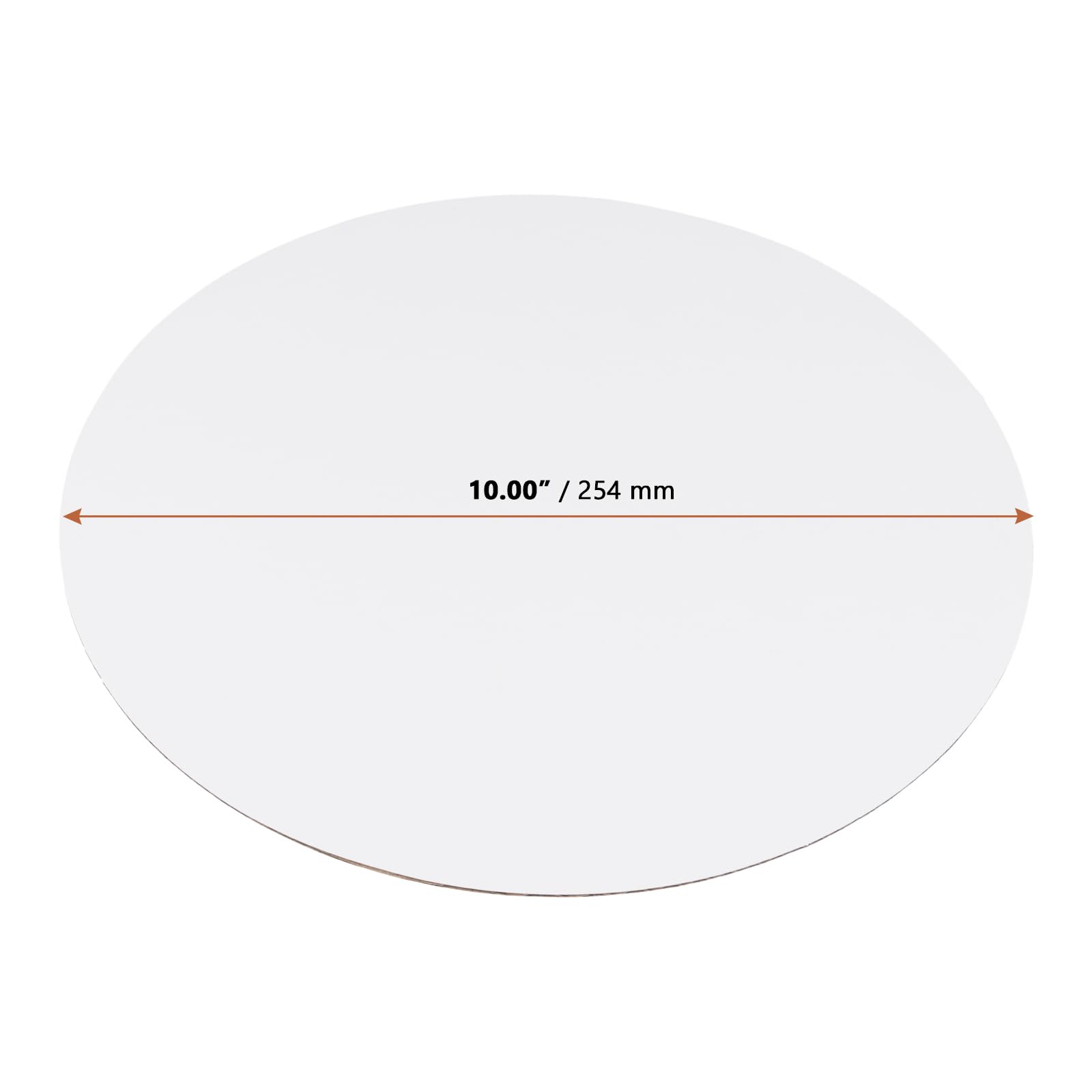 LEXININ Tablero de tarjetas de pastel blanco de 25 cm, base redonda para tartas y cupcakes