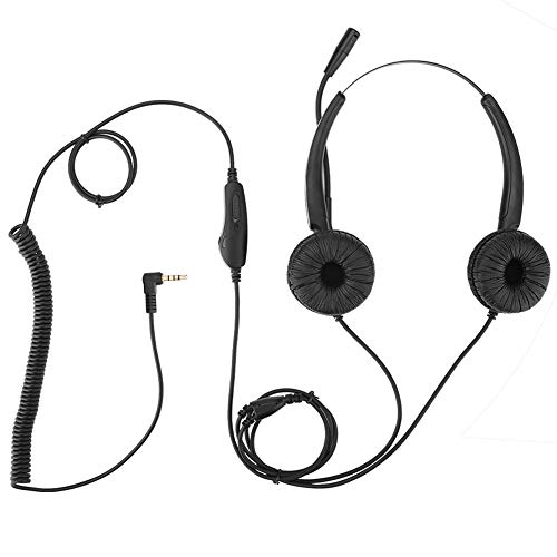 Headset with Microphone 3.5mm Call Center Headphone Stretchable Over Ear Headphone with Noise Reduction Mic Computer Headset Pc Headphones with Microphone Laptop Gaming Headset