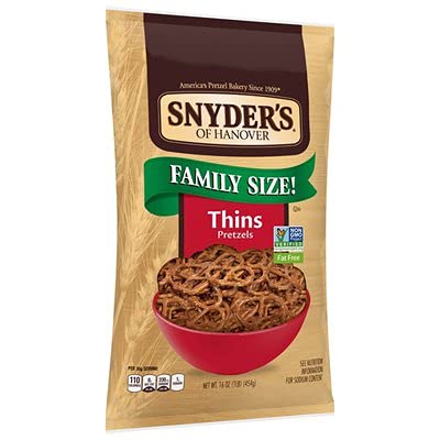 Snyder's Thin Pretzels 16oz (Bag of 2)