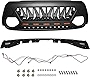 LAFORMO Front Grille w/LED Light Compatible with 2018+ Jeep Wrangler JL Gladiator JT