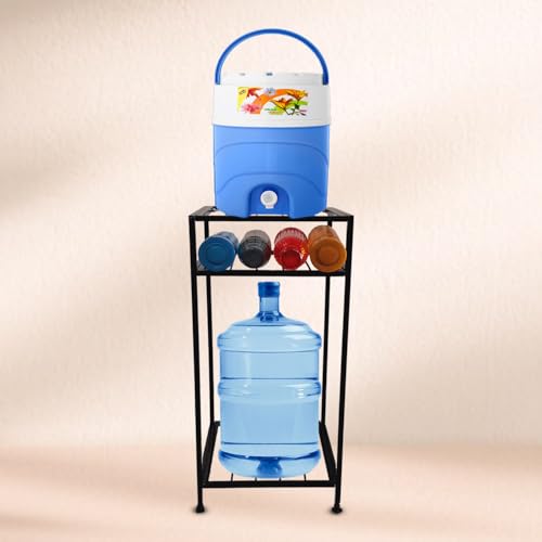 Image of A to Z Hub Laksh CASA-Stylish and Useful 3 Tier Water Dispenser Can and Water Bottle Stand,Matka Pot Stand,Bislery Bottle Holder rack for Kitchen /Office /Hotel /School /Shop (3 Self)