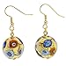 GlassOfVenice Murano Glass Ca D'Oro Earrings - Klimt