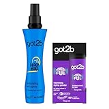 got2b Beach Matt Texturising Salt Spray 200 ml, for Beachy Hair Texture, Spray for Wind-blown Tousled Looks and got2b POWDERful Volumising Styling Powder 10 g, Natural Hold, Volumising Styling