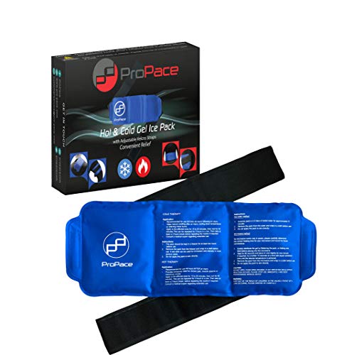 Hot Cold Pack/ice Pack by ProPace - Reusable Large Wearable Gel Wrap