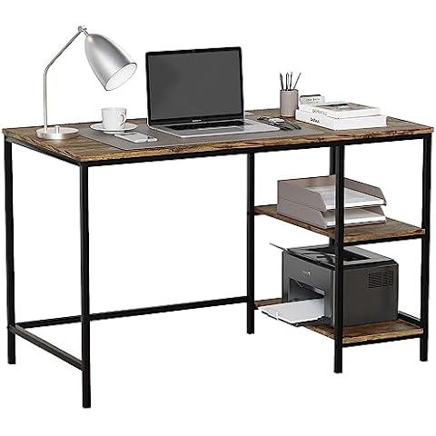 Vida Designs Brooklyn Desk with Shelves Cover